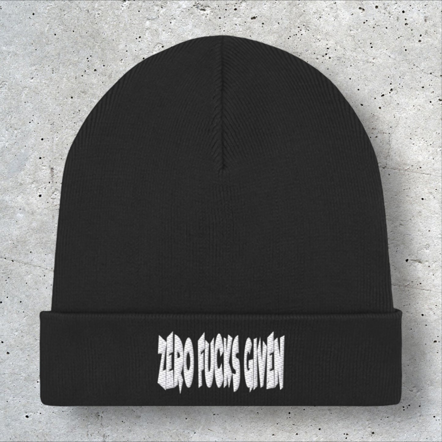 Zero Fucks Given Organic Beanie
